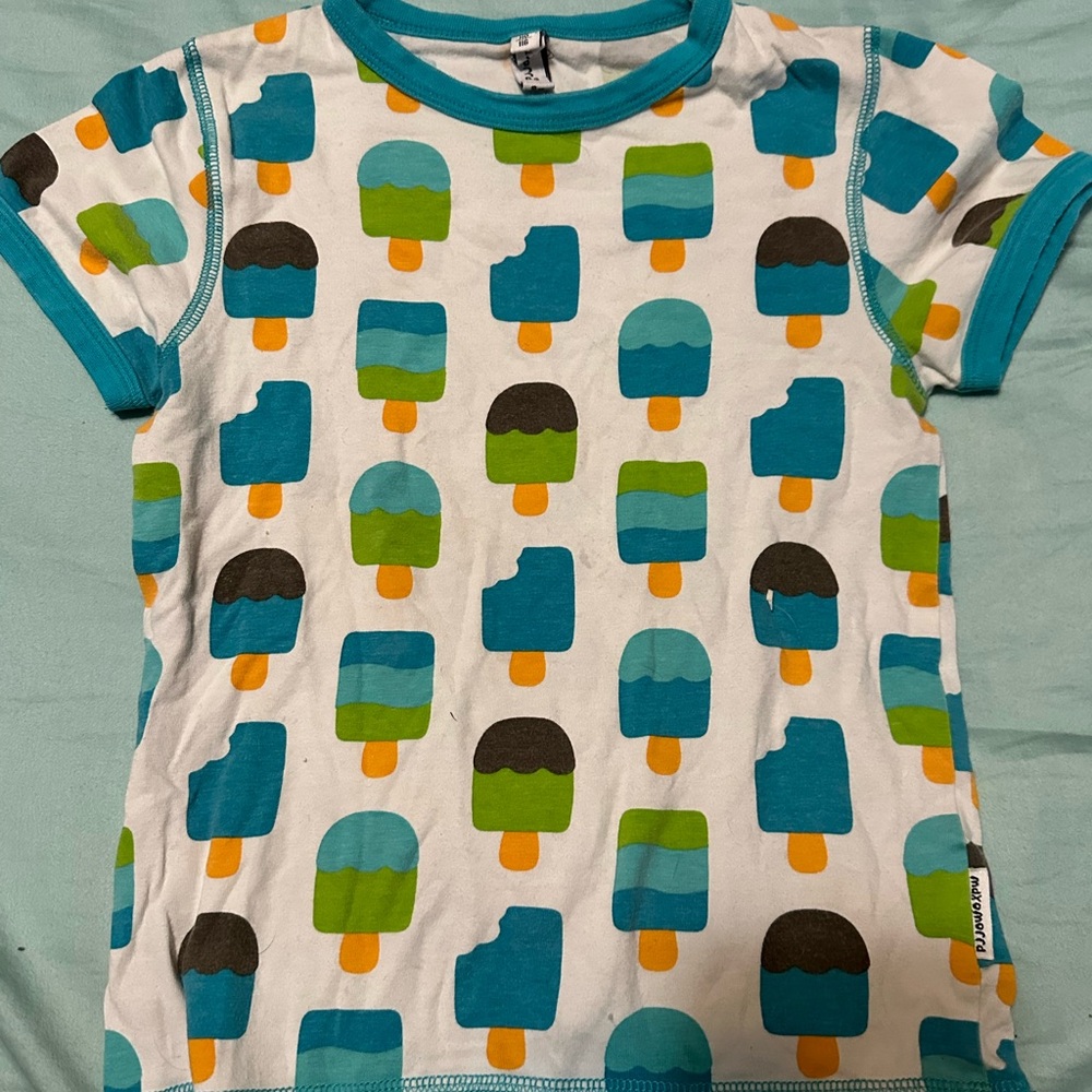 Popsicle Print Kids Tee - Blue and Green